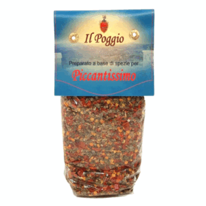Piccantissimo
Preparato a base di spezie in confezione da 100 gr.