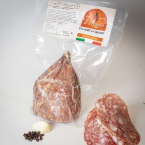 Salame di Suino Nostrano
Confezione da 450 gr. Sottovuoto