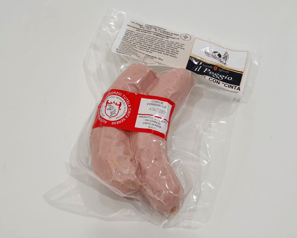 Wurstel di Cinta Senese DOP
Confezione da 230 gr.